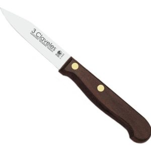 Cuchillo Mondador Inox Mgo Madera 8cms Tres Claveles 1004