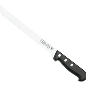 Cuchillo Jamonero 30cms Inox Mgo Abs Tres Claveles 931