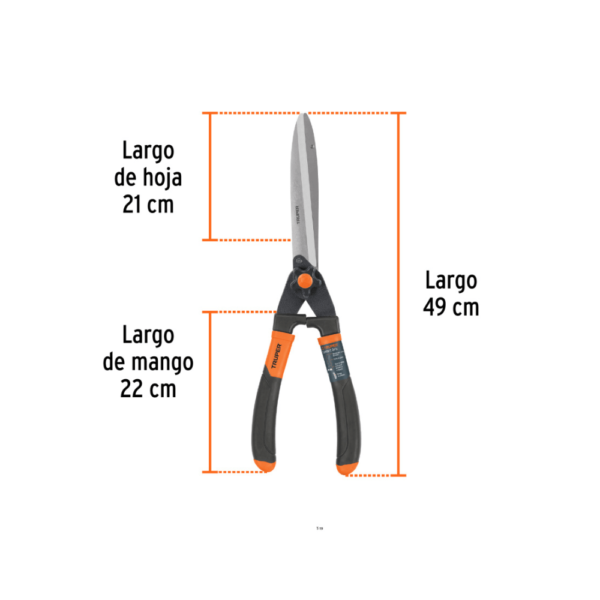 Tijera Cortar Ramas Mango Con Grip 47 cms