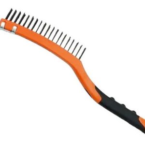 Cepillo 13.1/2  (340 Mm) Cerda Alambre Con Raspador Tactix