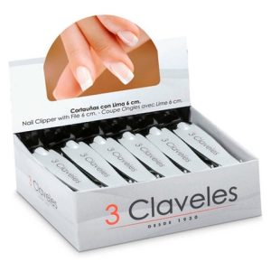 Caja De Corta Uñas 6 Cm. 12 Piezas Tres Claveles 80370