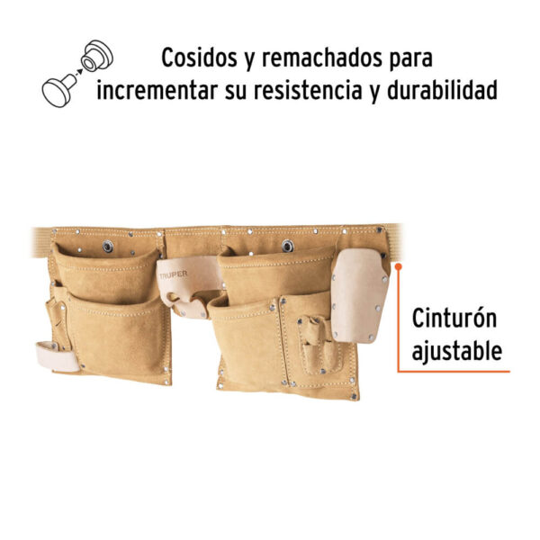 Cinturón Porta-herramientas 13 Compartimientos - Imagen 2