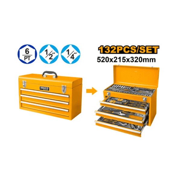 Caja de Herramientas Profesional 132 pzas - Imagen 3