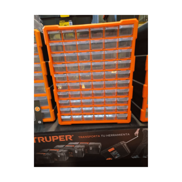 Caja Organizador Tactix Plast 47,5x38,5x16,2 Cm 60 Cajas