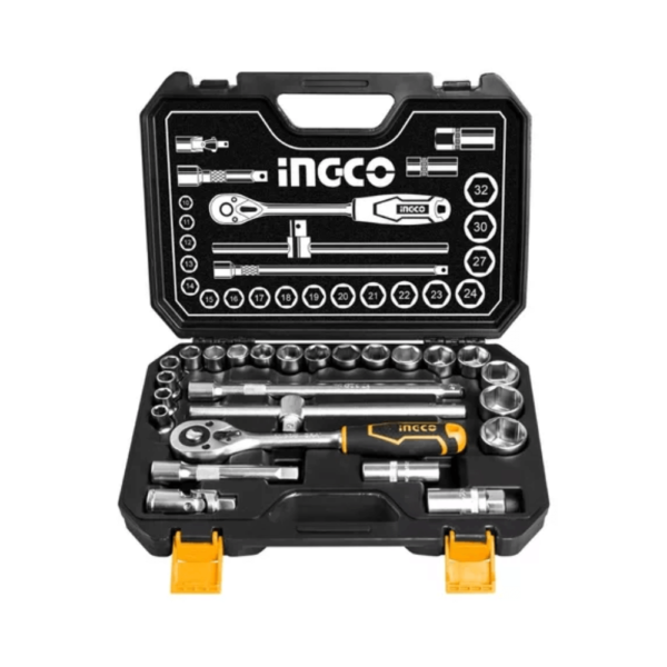 DADOS INGCO 1/2" DR JGO. 25 PIEZAS CON MALETIN # HKTS12251 (OF)