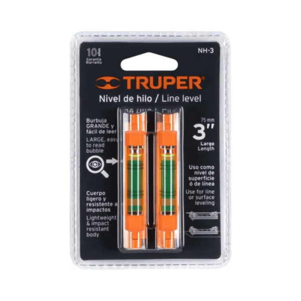 Nivel Truper 3 Pulgadas Para Cuerda # Nh-3