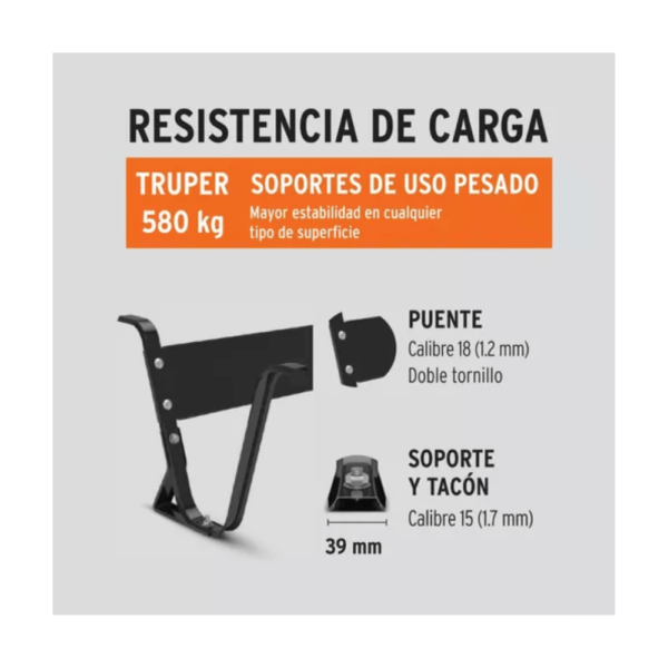 Carretilla Truper 120 Litros Reforzada Bandeja Plastica