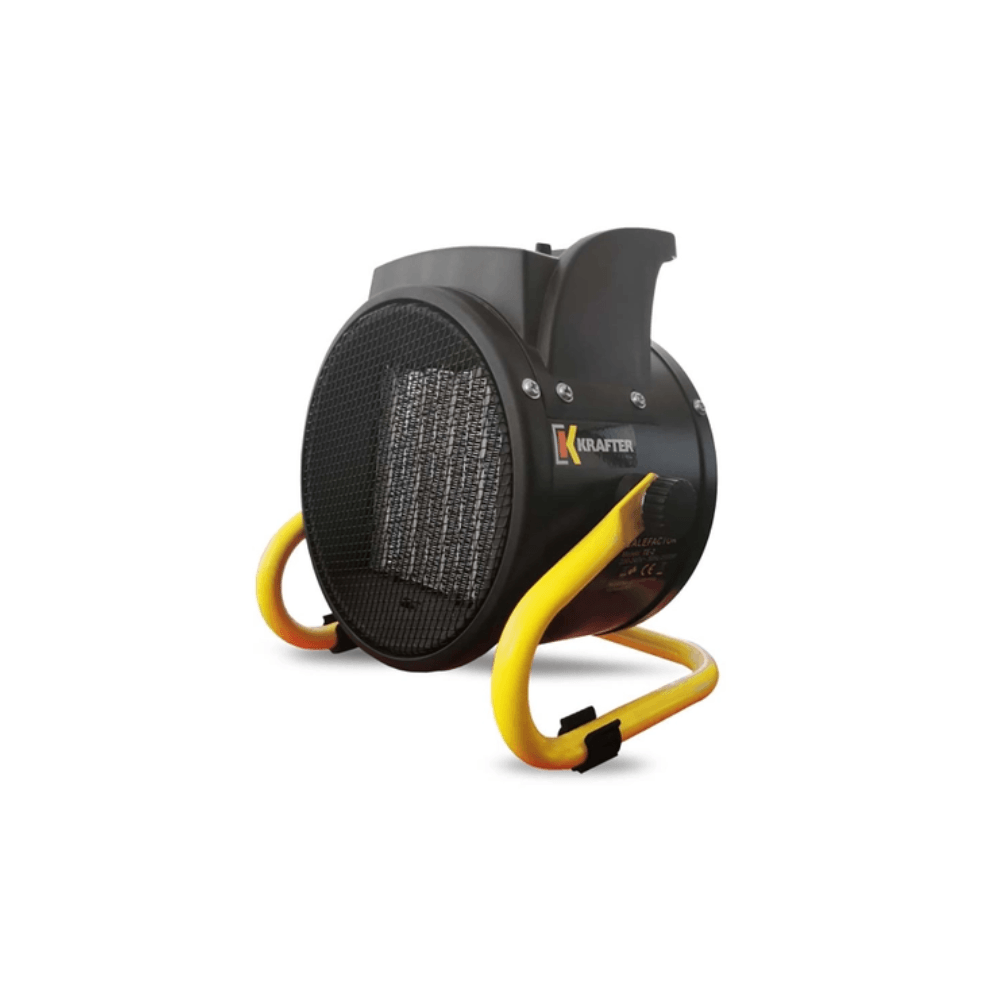 Turbocalefactor Eléctrico KRAFTER TE2 2kw Portátil Calefactor Industrial Compacto - Imagen 2