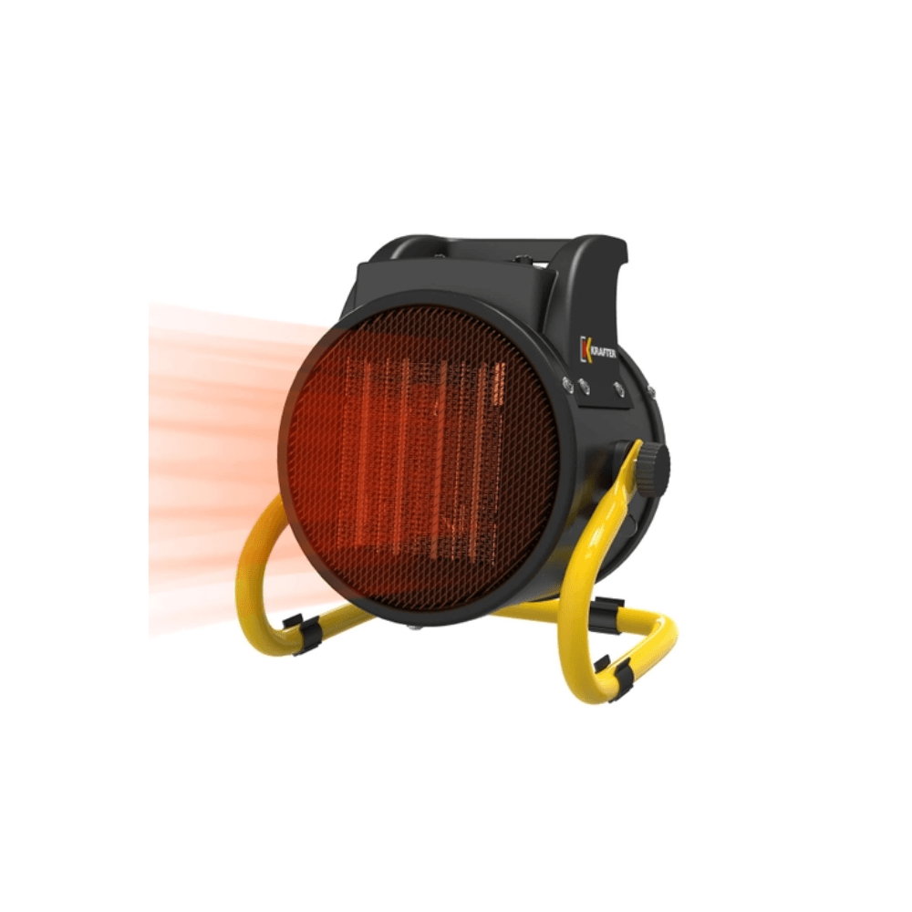 Turbocalefactor Eléctrico KRAFTER TE2 2kw Portátil Calefactor Industrial Compacto