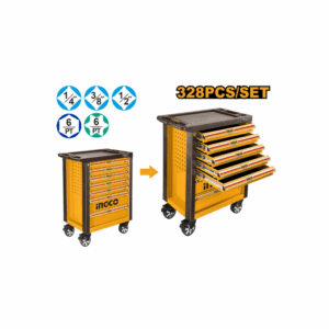 Caja de Herramientas Ingco 7 Cajones 328 Piezas Metal Profesional