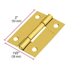 BISAGRA HERMEX-TRUPER ACERO LATONADO 2 x 1.1/2″ #BR-201(BI-20L) 20UNI. (43194)