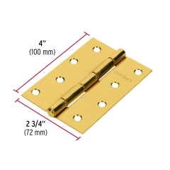 BISAGRA HERMEX-TRUPER ACERO LATONADO 4 x 2.3/4″ #BR-401(BI-40L) 20UNI. (43198)