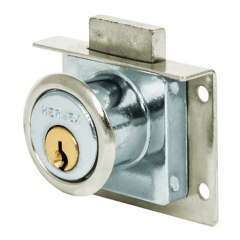 CERRADURA TRUPER P/ MUEBLE CROMO ACCION VERTICAL # CM-24C (43557)