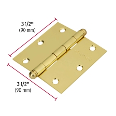 BISAGRA HERMEX-TRUPER ACERO BRONCEADO 3.1/2″ X 3.1/2″ #BC-351R(BIC-35L-R) 10UNI. (43233)