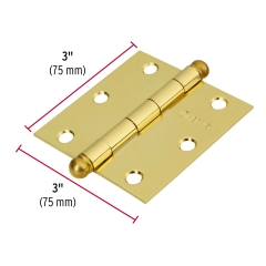 BISAGRA HERMEX-TRUPER ACERO BRONCEADO 3″ X 3″ #BC-301R(BIC-30L-R) 20UNI. (43232)